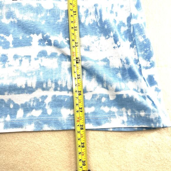 Wound Up "Not My First Rodeo" Blue White Tie-Dye Short Sleeve T-Shirt Size XL - Picture 7 of 10